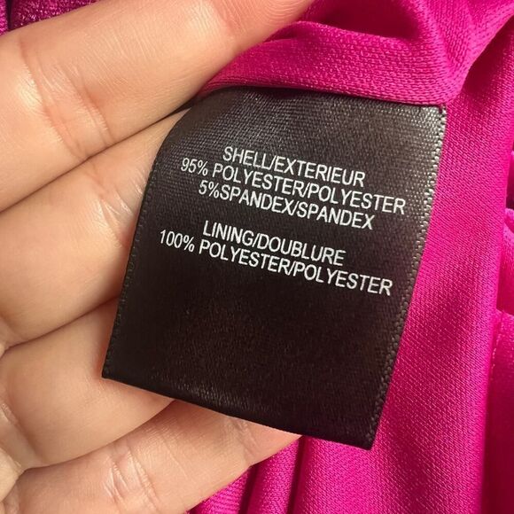 ONE33 SOCIAL Magenta Velvet V-Neck Mini Dress Size 0r - Picture 9 of 10